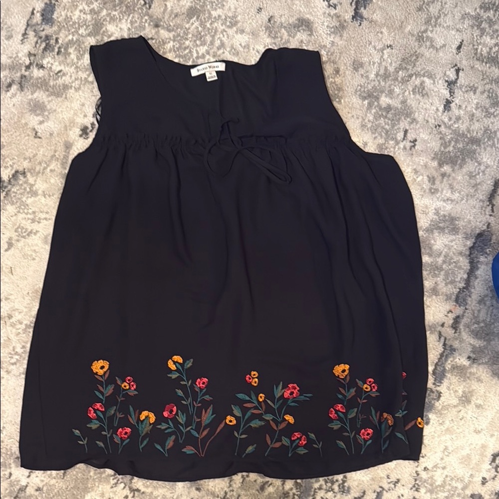 Studio Works Black and Red Blouse